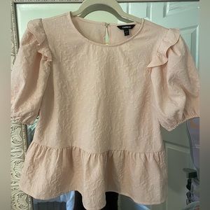 Express light pink blouse